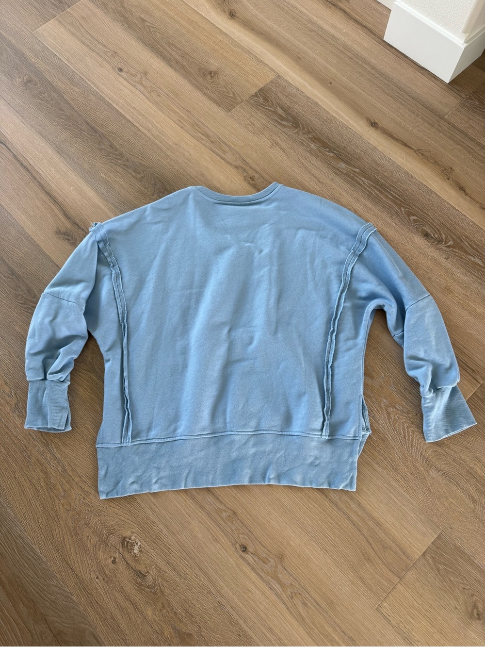 Woman’s Light Blue Relaxed Crewneck Sweatshirt